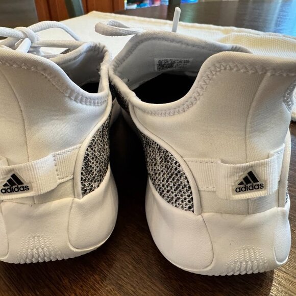 Adidas Womens Size 10 Cloudfoam Pure Gray Running Shoes Sneakers - Picture 9 of 10